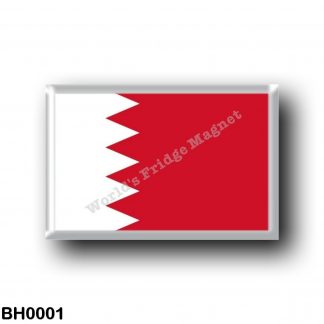 BH0001 Asia - Bahrain - Asia - Bahrain - Flag