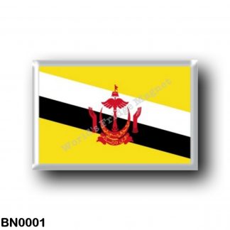 BN0001 Asia - Brunei - Flag
