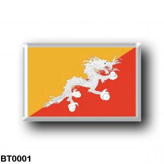 BT0001 Asia - Bhutan - Flag