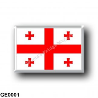 GE0001 Asia - Georgia - Flag