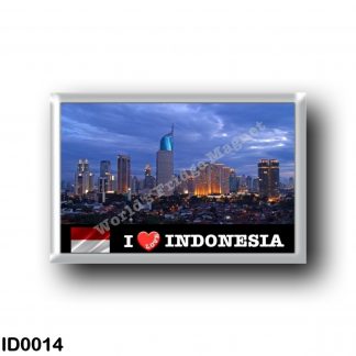 ID0014 Asia - Indonesia - Jakarta Skyline - I Love