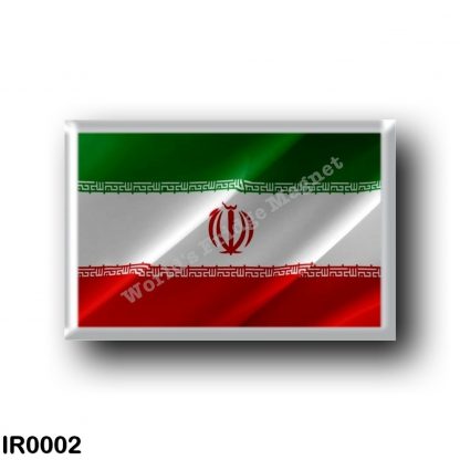 IR0002 Asia - Iran - Iranian flag - waving