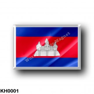 KH0001 Asia - Cambodia - Flag Waving