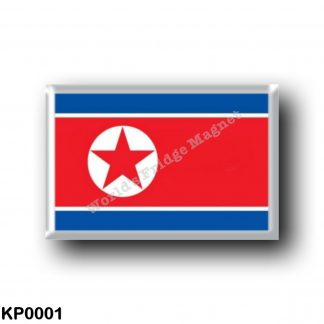 KP0001 Asia - North Korea - Flag