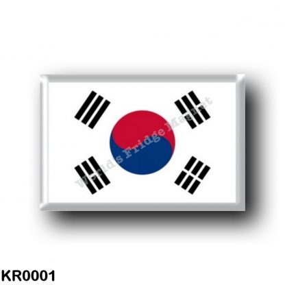 KR0001 Asia - South Korea - Flag