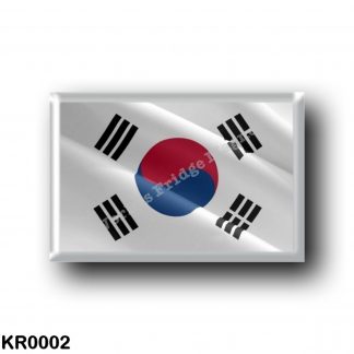 KR0002 Asia - South Korea - Flag Waving
