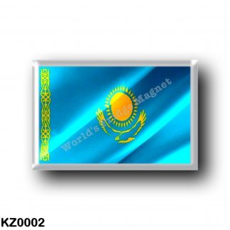 KZ0002 Asia - Kazakhstan - Flag Waving