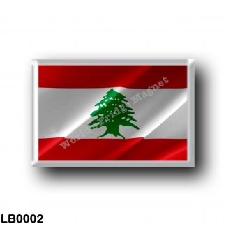 LB0002 Asia - Lebanon - Flag Waving