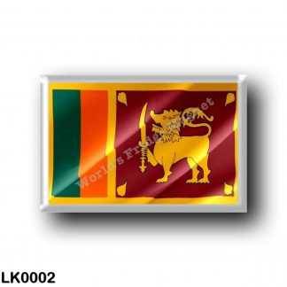 LK0002 Asia - Sri Lanka - Flag Waving