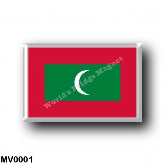 MV0001 Asia - Maldives - Flag