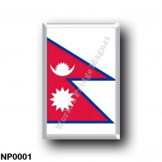 NP0001 Asia - Nepal - Flag