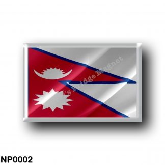 NP0002 Asia - Nepal - Flag Waving