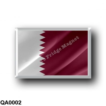 QA0002 Asia - Qatar - Flag Waving