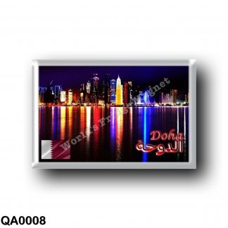 QA0008 Asia - Qatar - Doha By Night - Skyline