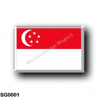 SG0001 Asia - Singapore - Flag