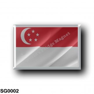 SG0002 Asia - Singapore - Flag Waving