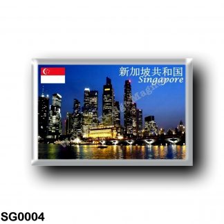 SG0004 Asia - Singapore - Evening Skyline -