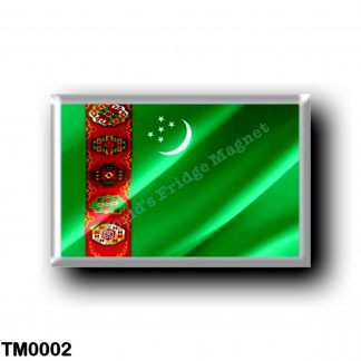 TM0002 Asia - Turkmenistan - Flag Waving