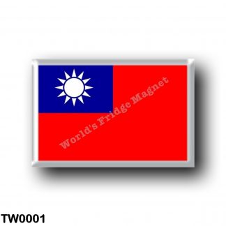 TW0001 Asia - Republic of China - Taiwan - Flag