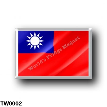 TW0002 Asia - Republic of China - Taiwan - Flag Waving