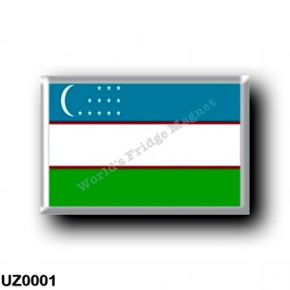 UZ0001 Asia - Uzbekistan - Flag