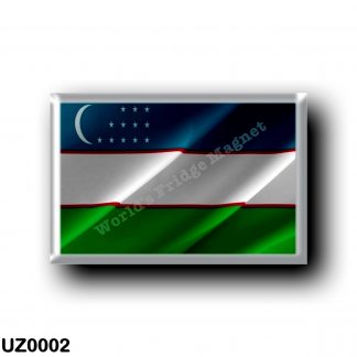 UZ0002 Asia - Uzbekistan - Flag Waving