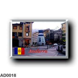 AD0018 Europe - Andorra - Zona comercial de Andorra la Vieja In Christmas
