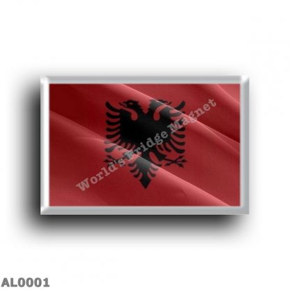 AL0001 Europe - Albania - Waving Albanian Flag
