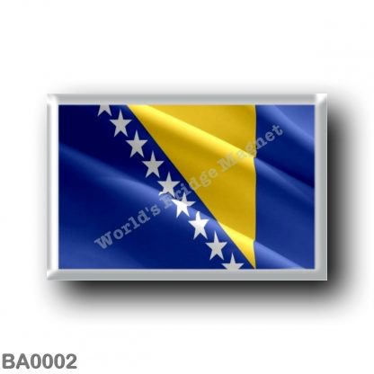 BA0002 Europe - Bosnia and Herzegovina - Flag Wavig