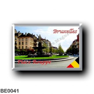 BE0041 Europe - Belgium - Brussels - Bruxelles - Place Rouppe et avenue de Stalingrad