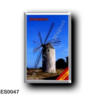 ES0047 Europe - Spain - Balearic Islands - Formentera - windmill