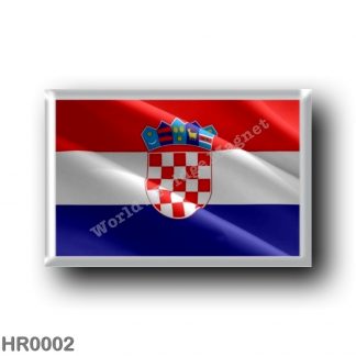 HR0002 Europe - Croatia - Croatian flag - waving