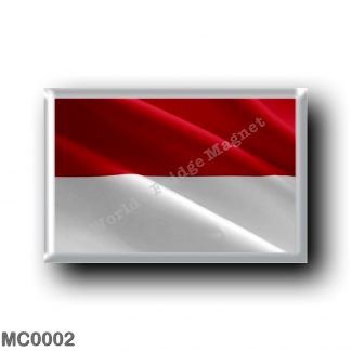 MC0002 Europe - Monaco - Waving Flag