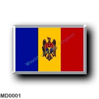 MD0001 Europe - Moldova - Flag
