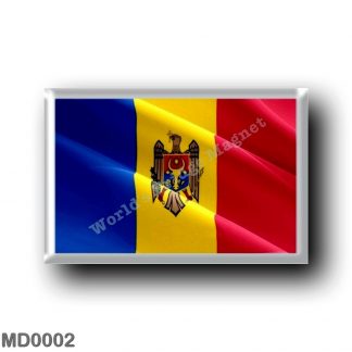 MD0002 Europe - Moldova - Flag - Waving