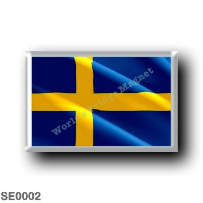 SE0002 Europe - Sweden - Europe - Sweden - Swedish flag - waving