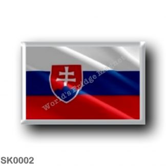 SK0002 Europe - Slovakia - Slovak flag - waving