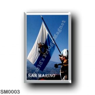 SM0003 Europe - San Marino - flag-raising