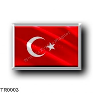TR0003 Europe - Turkey - Turkish flag - waving