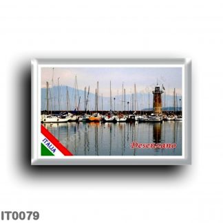 IT0079 Europe - Italy - Lake Garda - Desenzano (flag) - The lighthouse