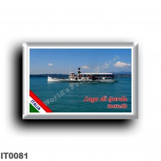 IT0081 Europe - Italy - Lake Garda - Lake Garda (flag) - Boat