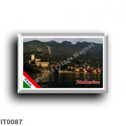 IT0087 Europe - Italy - Lake Garda - Malcesine - Panorama (flag)