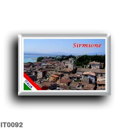 IT0092 Europe - Italy - Lake Garda - Sirmione - Panorama (flag)