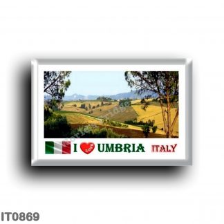 IT0869 Europe - Italy - Umbria - Typical Umbrian landscape - I Love
