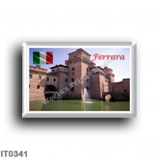 IT0341 Europe - Italy - Emilia Romagna - Ferrara - Castle Exterior View