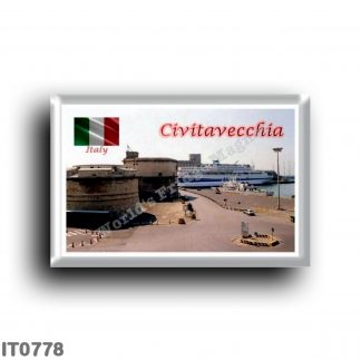 IT0778 Europe - Italy - Lazio - Civitavecchia - The port and the Forte Michelangelo