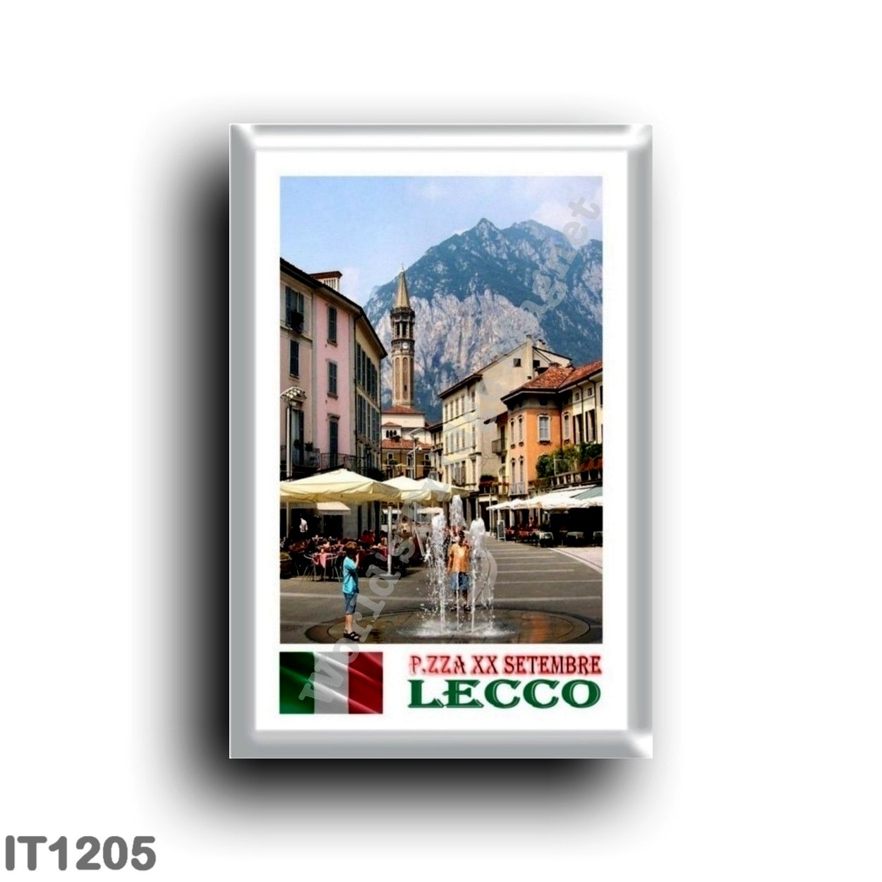 Lake Como Houses Italy - Souvenir Fridge Magnet