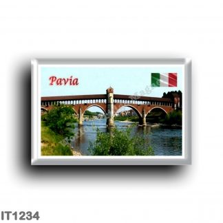IT1234 Europe - Italy - Lombardy - Pavia - The covered bridge