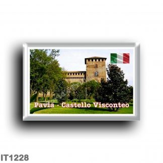 IT1228 Europe - Italy - Lombardy - Pavia - Visconteo castle, side view