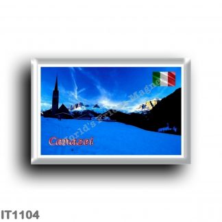 IT1104 Europe - Italy - Trentino Alto Adige - Canazei Winter panorama